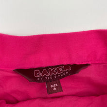 Load image into Gallery viewer, Girls TED BAKER, lined pink cotton skirt, waist: 27.5cm across *marks side &amp; back*, FUC, size 6,  