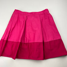 Load image into Gallery viewer, Girls TED BAKER, lined pink cotton skirt, waist: 27.5cm across *marks side &amp; back*, FUC, size 6,  