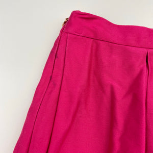 Girls TED BAKER, lined pink cotton skirt, waist: 27.5cm across *marks side & back*, FUC, size 6,  