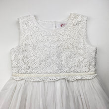 Load image into Gallery viewer, Girls Sophia by Minihaha, cotton-lined tulle &amp; lace party / formal dress, EUC, size 6, L: 66cm
