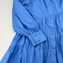 Load image into Gallery viewer, Girls Bardot Junior, lightweight cotton shirt dress, EUC, size 10, L: 65cm
