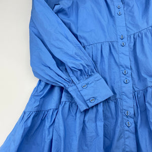 Girls Bardot Junior, lightweight cotton shirt dress, EUC, size 10, L: 65cm