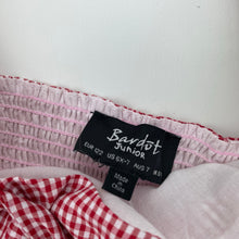 Load image into Gallery viewer, Girls Bardot Junior, lightweight red check summer top, EUC, size 7,  