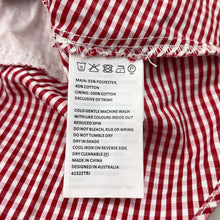 Load image into Gallery viewer, Girls Bardot Junior, lightweight red check summer top, EUC, size 7,  
