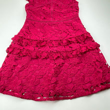 Load image into Gallery viewer, Girls REVIWE, lined floral lace party / formal dress, EUC, size 10, L: 70cm