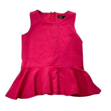 Girls Bardot Junior, pink peplum sleeveless top, GUC, size 6,  