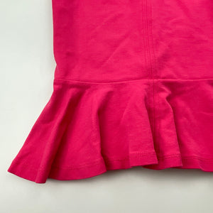 Girls Bardot Junior, pink peplum sleeveless top, GUC, size 6,  