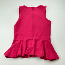 Load image into Gallery viewer, Girls Bardot Junior, pink peplum sleeveless top, GUC, size 6,  
