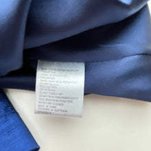 Load image into Gallery viewer, Girls Bardot Junior, lined, embellished metallic blue party dress, EUC, size 6, L: 62cm