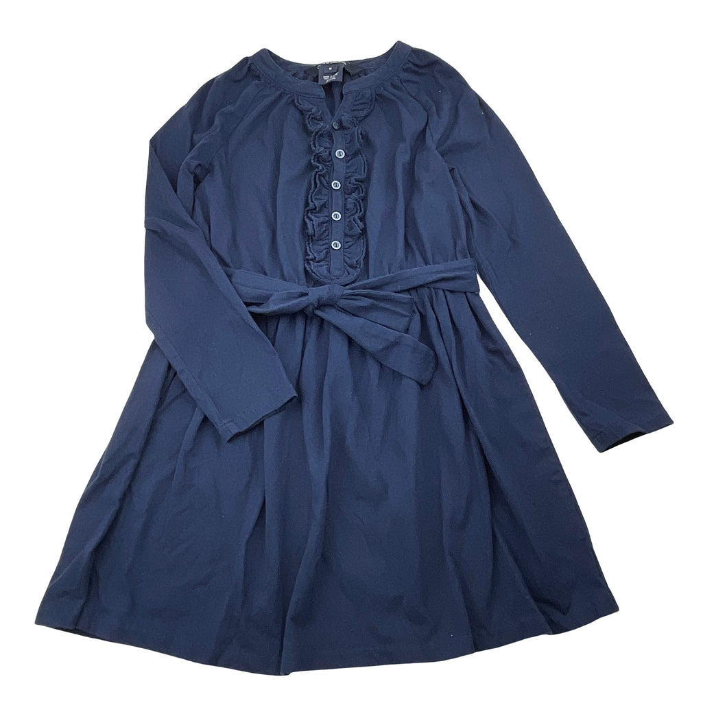 Girls RALPH LAUREN, navy, soft feel, long sleeve dress, GUC, size 4, L: 58cm