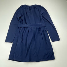 Load image into Gallery viewer, Girls RALPH LAUREN, navy, soft feel, long sleeve dress, GUC, size 4, L: 58cm