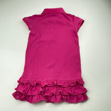 Load image into Gallery viewer, Girls RALPH LAUREN, cotton ruffle polo dress, large pony, GUC, size 5, L: 52cm