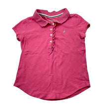 Load image into Gallery viewer, Girls NAUTICA, pink cotton polo shirt top, FUC, size 4,  