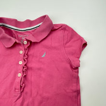Load image into Gallery viewer, Girls NAUTICA, pink cotton polo shirt top, FUC, size 4,  