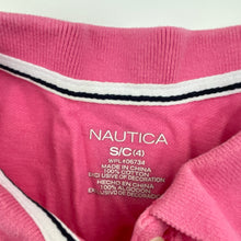 Load image into Gallery viewer, Girls NAUTICA, pink cotton polo shirt top, FUC, size 4,  