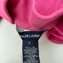 Load image into Gallery viewer, Girls RALPH LAUREN, fleece lined leggings / pants, elasticated, Inside leg: 44cm, pilling, FUC, size 5,  