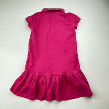 Load image into Gallery viewer, Girls RALPH LAUREN, pink polo dress, large pony, EUC, size 5, L: 51cm