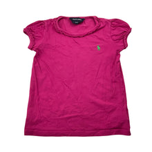 Load image into Gallery viewer, Girls RALPH LAUREN, pink cotton tee / top, GUC, size 4,  