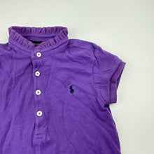 Load image into Gallery viewer, Girls RALPH LAUREN, purple cotton tee / top, EUC, size 5,  