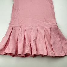 Load image into Gallery viewer, Girls RALPH LAUREN, pink box pleat polo dress, EUC, size 5, L: 56cm