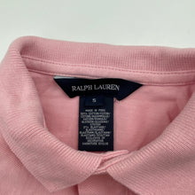 Load image into Gallery viewer, Girls RALPH LAUREN, pink box pleat polo dress, EUC, size 5, L: 56cm