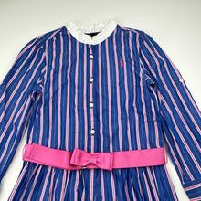 Load image into Gallery viewer, Girls RALPH LAUREN, lightweight cotton shirt dress, GUC, size 5, L: 55cm