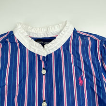 Load image into Gallery viewer, Girls RALPH LAUREN, lightweight cotton shirt dress, GUC, size 5, L: 55cm
