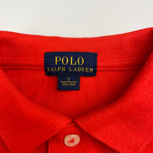 Load image into Gallery viewer, Boys POLO RALPH LAUREN, orange cotton polo shirt top (marks back hem), FUC, size 5,  