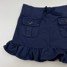 Load image into Gallery viewer, Girls RALPH LAUREN, navy cotton skirt, elasticated, L:26cm, GUC, size 5,  