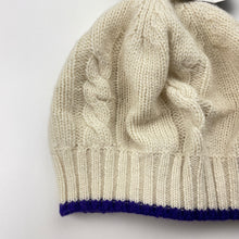Load image into Gallery viewer, Girls Jargal Cashmere, wool cable knit hat / beanie, NEW, size 3-5,  
