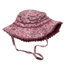 Load image into Gallery viewer, Girls Millymook, reversible cotton hat, detachable strap, GUC, size 5-7,  