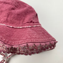 Load image into Gallery viewer, Girls Millymook, reversible cotton hat, detachable strap, GUC, size 5-7,  