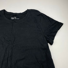 Load image into Gallery viewer, Girls Anko, black cotton tee / top, EUC, size 12,  