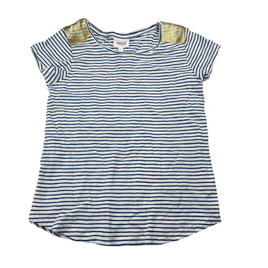 Girls Seed, striped cotton tee / top, GUC, size 8,  