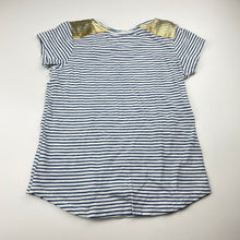 Load image into Gallery viewer, Girls Seed, striped cotton tee / top, GUC, size 8,  