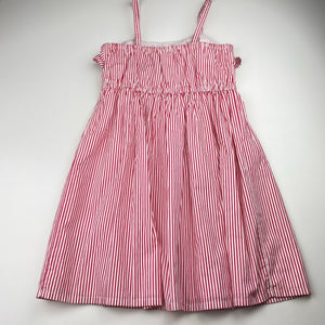 Girls GYMBOREE, lined lightweight cotton summer dress, EUC, size 8, L: 68cm