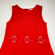 Load image into Gallery viewer, Girls Zara, orange cotton sleeveless dress, EUC, size 8, L: 60cm