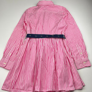 Girls POLO RALPH LAUREN, lightweight cotton shirt dress, EUC, size 8, L: 64cm