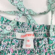 Load image into Gallery viewer, Girls Country Road, lightweight floral cotton summer dress, EUC, size 10, L: 77cm