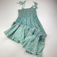 Load image into Gallery viewer, Girls Country Road, lightweight floral cotton summer dress, EUC, size 10, L: 77cm