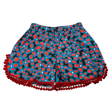 Girls Betty and Lola, lightweight cotton shorts, elasticated, size L, waist: 27cm across unstretched, EUC, size 6-8,  