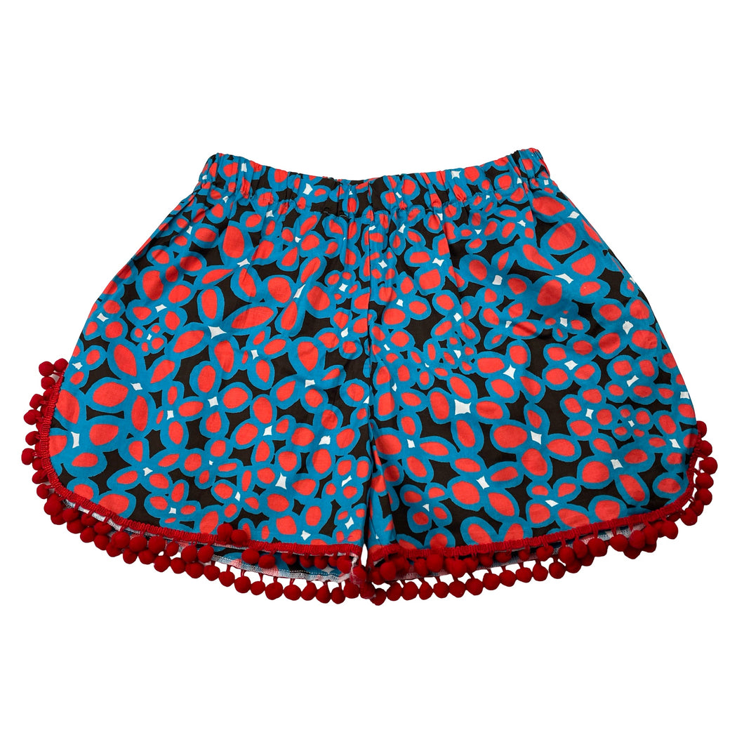 Girls Betty and Lola, lightweight cotton shorts, elasticated, size L, waist: 27cm across unstretched, EUC, size 6-8,  