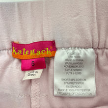 Load image into Gallery viewer, Girls Kate Mack, lined tulle shorts, elasticated *discolouration back waistband*, FUC, size 5,  