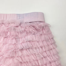Load image into Gallery viewer, Girls Kate Mack, lined tulle shorts, elasticated *discolouration back waistband*, FUC, size 5,  