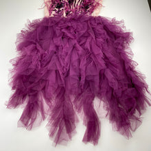 Load image into Gallery viewer, Girls TUTU DU MONDE, tulle, sequin &amp; feather party / formal dress, EUC, size 10-11, L: 75cm approx