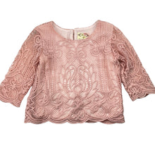 Load image into Gallery viewer, Girls Mia Joy, lined pink lace top, EUC, size 10,  