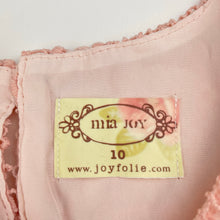Load image into Gallery viewer, Girls Mia Joy, lined pink lace top, EUC, size 10,  