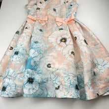 Load image into Gallery viewer, Girls Val Max, Italian designer floral party / formal dress, EUC, size 10, L: 76cm
