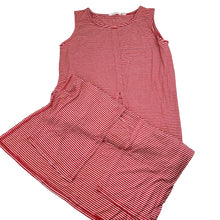 Load image into Gallery viewer, Girls PAVEMENT, striped, stretchy, fly-away dress, EUC, size 10, L: 78cm at front