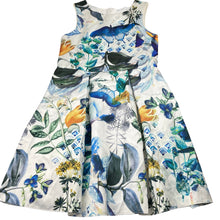Load image into Gallery viewer, Girls Next, cotton-lined floral party / formal dress, EUC, size 9, L: 73cm